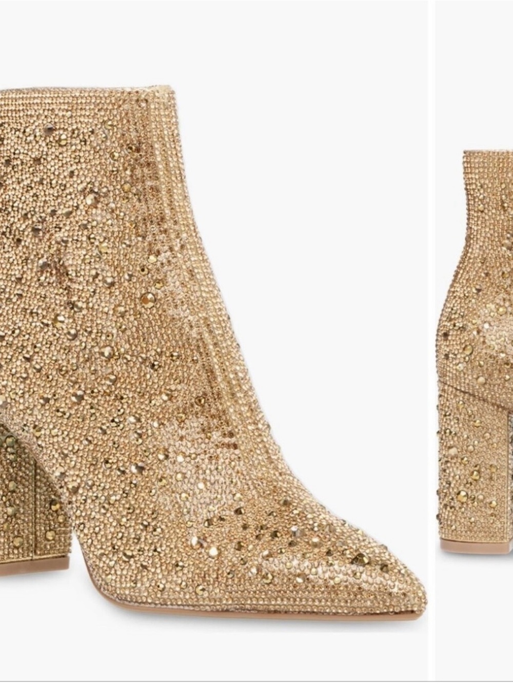 Pointed Toe Block Heel Ankle Boots